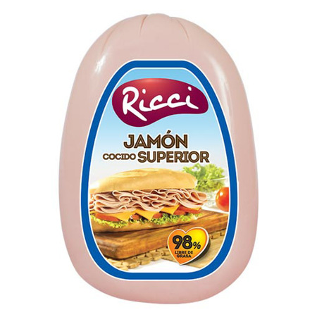 Imagen de Jamón Superior Cocido Ricci 500 Gr.