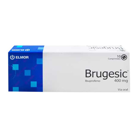 Imagen de Ibuprofeno Brugesic Grag. 400Mg X10
