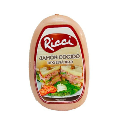 Imagen de Jamón Cocido Tipo Estandar Ricci 250 Gr.