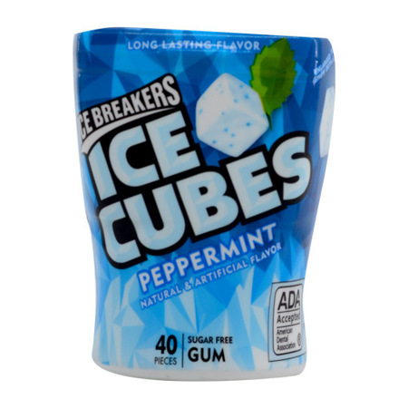 Imagen de Goma De Mascar Peppermint Ice Cube Grande.