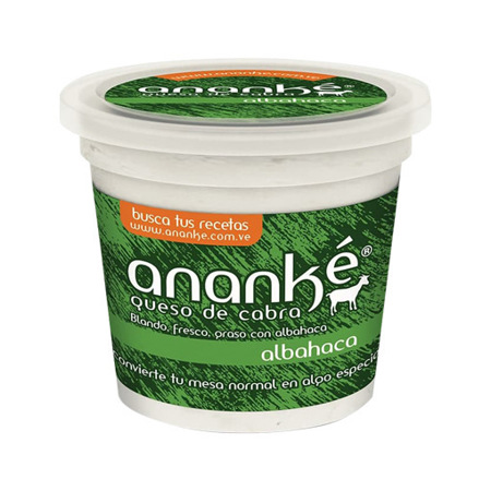 Imagen de Queso Con Albahaca Cabra Ananké 200 Gr.