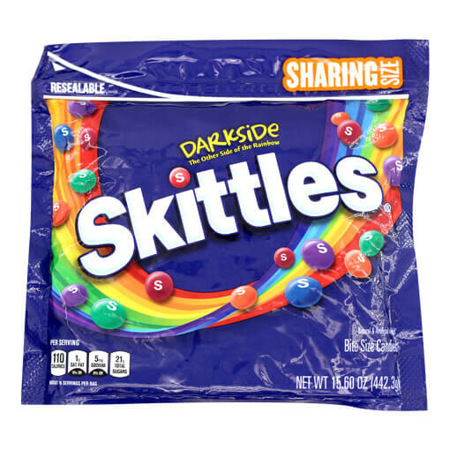 Imagen de Caramelo Darkside Skittles 442,3 Gr.