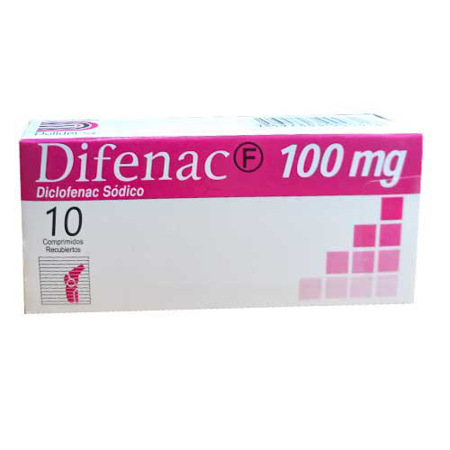 Imagen de Diclofenac Sódico Difenac A.P Cap. 100Mg X10