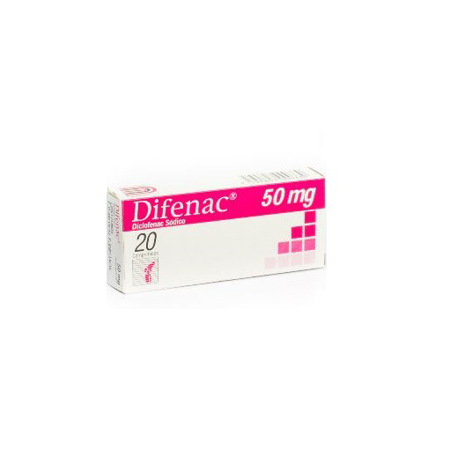 Imagen de Diclofenac Sódico Difenac Comp. 50Mg X20