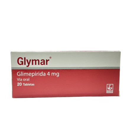 Imagen de Glimepiride Glymar Tab. 4Mg X20