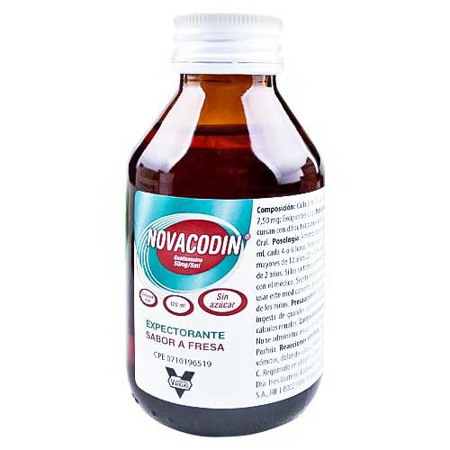 Imagen de Guaifenesina Novacodin Jbe. 120Ml