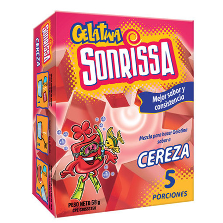 Imagen de Gelatina De Cereza Sonrissa 66 Gr.