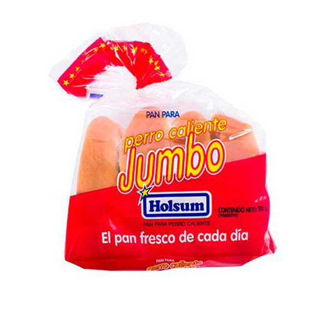 Imagen de Pan Para Perros Calientes Jumbo Holsum 500 Gr.