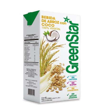 Imagen de Bebida De Arroz Con Coco Greenstar 1 L.