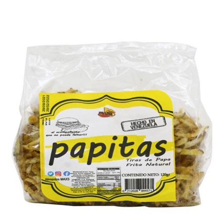 Imagen de Papas Fritas Natural Max´s 120 Gr.