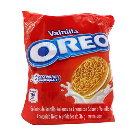 Imagen de Galleta De Vainilla Oreo (6 Unidades) 36 Gr.