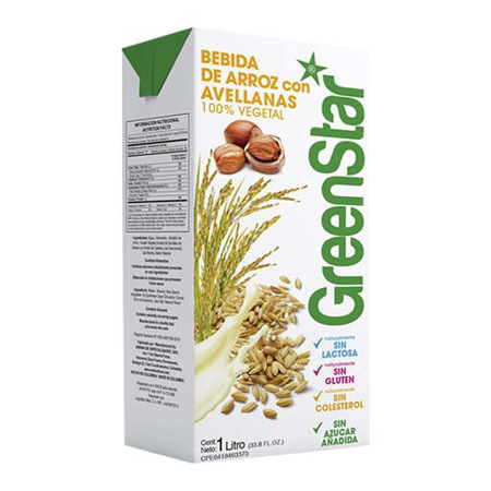 Imagen de Bebida De Arroz Con Avellana Greenstar 1 L.