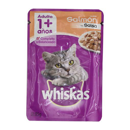 Imagen de Salsa Para Gatos Sabor A Salmon Whiskas 100 Gr.