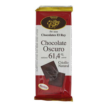 Imagen de Chocolate Oscuro 61,4% El Rey 80 Gr.