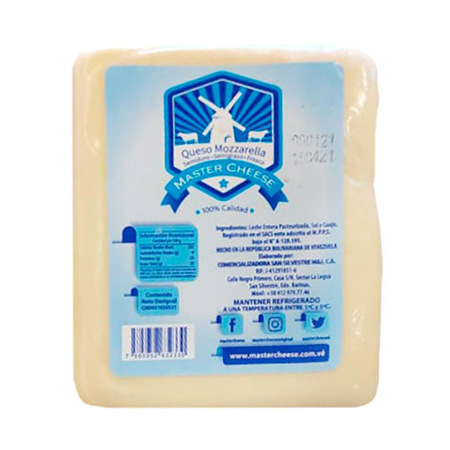Imagen de QUESO MOZZARELLA MASTER CHEESE PORCION 500 g