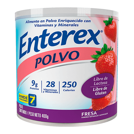 Imagen de Enterex De Fresa En Polvo Total 400 Gr.