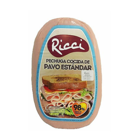 Imagen de PECHUGA DE PAVO ESTANDAR RICCI  250 g