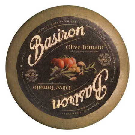 Imagen de Queso Gouda Veldhuyzen Basiron Oliva Con Tomate 300 Gr.