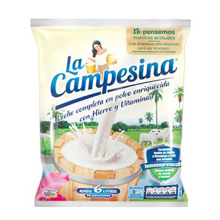 Imagen de Leche Con Hierro La Campesina 800 Gr.