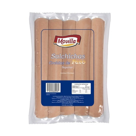 Imagen de Salchicha De Pavo Movilla 250Gr.