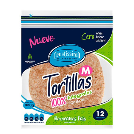 Imagen de Tortilla 100%  Integral Crustissimo 330Gr.