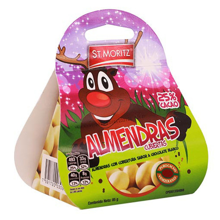 Imagen de Almendras Cubiertas Con Chocolate Blanco St.Moritz 85Gr.