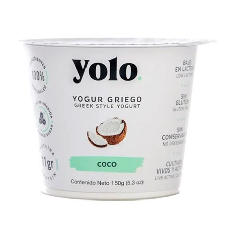 Imagen de Yogurt Griego Coco Yolo 150Gr.