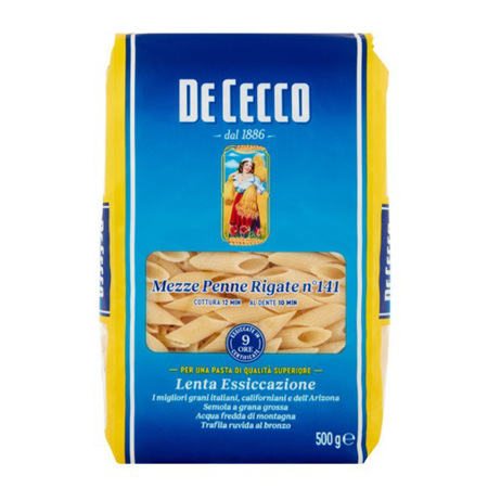 Imagen de Pasta Mezze Penne Rigate  De Cecco 500Gr.