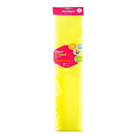 Imagen de Papel Crepe Amarillo Bambary 01 Unidad