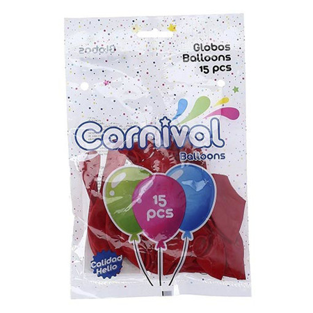 Imagen de Globo Rojo Carnival 15Pza