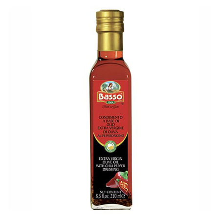 Imagen de Aceite De Oliva Extra Virgen Basso Al Peperonccino 250 Ml