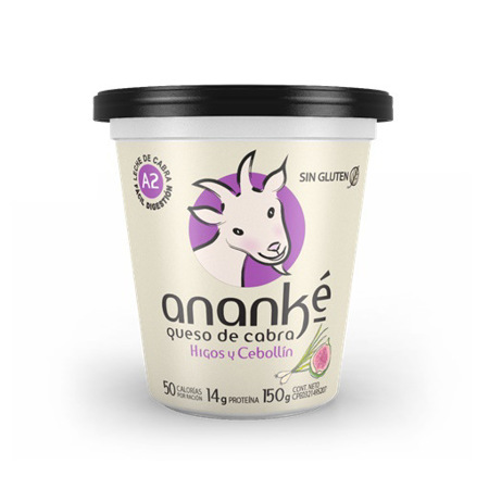 Imagen de Queso De Cabra Cremoso Con Higos y Cebolla Ananke 150 Gr.