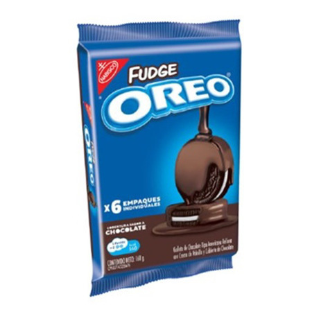 Imagen de Galleta Cubierta Oreo Fudge Chocolate 168G