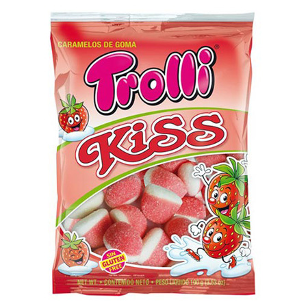 Imagen de Gomita Strawberry Kiss Trolli 100 Gr