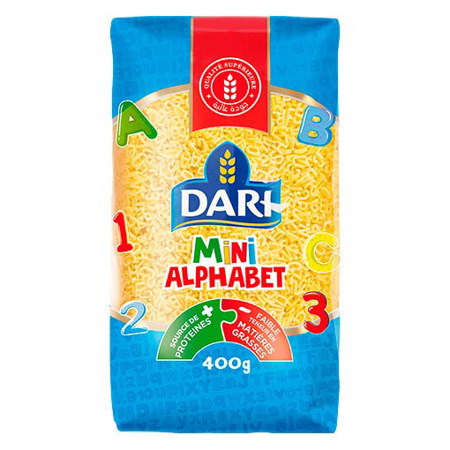 Imagen de Pasta Pastina Mini Alphabet Dari 400Gr