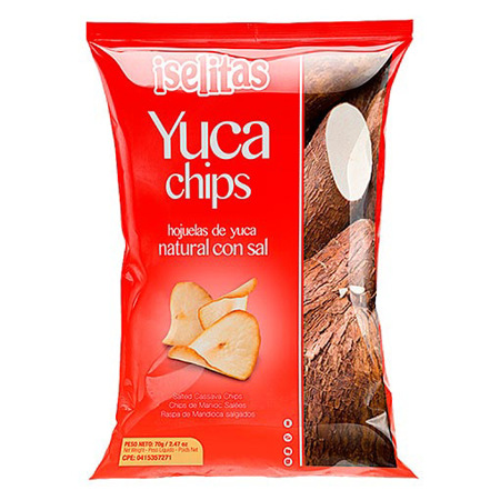 Imagen de Yuca Chips Iselitas Con Sal 70Gr