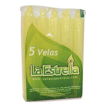 Imagen de Velas Medianas La Estrella 5Und