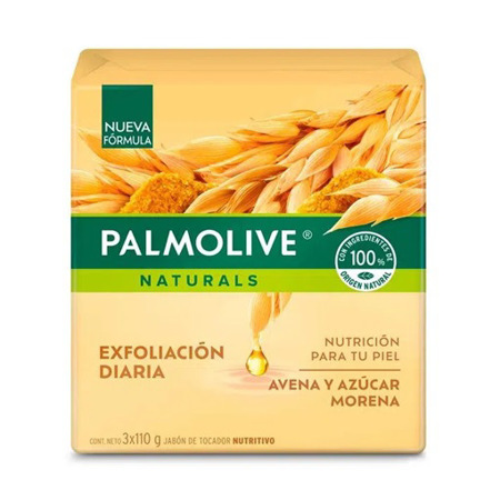 Imagen de Jabón En Barra Avena y Azúcar Palmolive 110 3Und