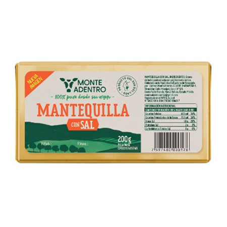 Imagen de Mantequilla Con Sal Monte Adentro 100 Gr