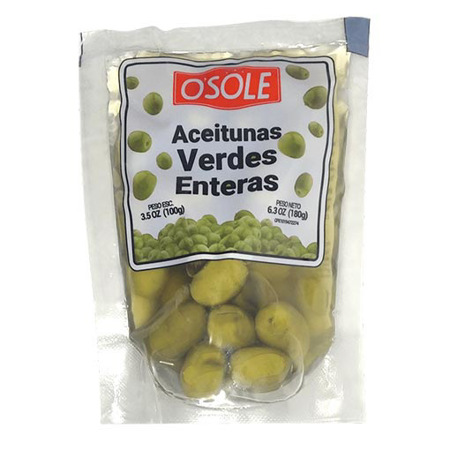 Imagen de Aceituna Verde Entera Osole 180 Gr