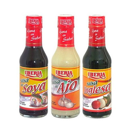 Imagen de Combo Salsa Iberia De Ajo Soya Inglesa 150Ml