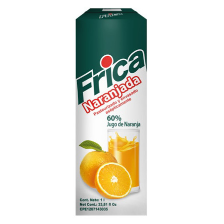 Imagen de Jugo Liquido De Naranja Frica 1L