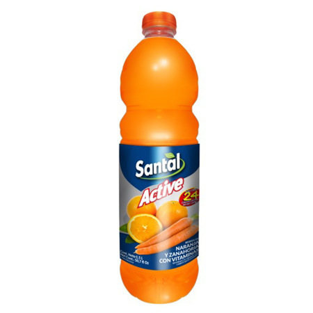 Imagen de Jugo De Naranja Y Zanahoria Active Santal 1,5 L.