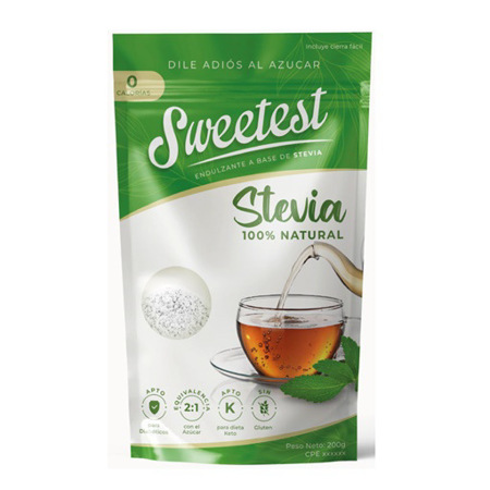 Imagen de Edulcorante Sweetest Stevia 200Gr