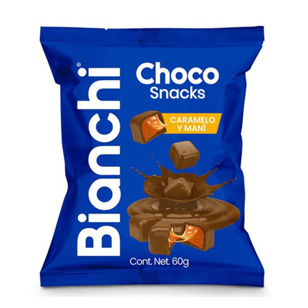 Imagen de Chocolate Cubierto Bianchi De Caramelo Y Maní 60Gr