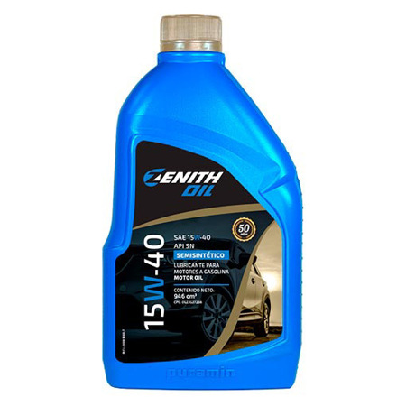 Imagen de Aceite Zenith 15w-40 Semisintético Para Motores A Gasolina 946 Ml.