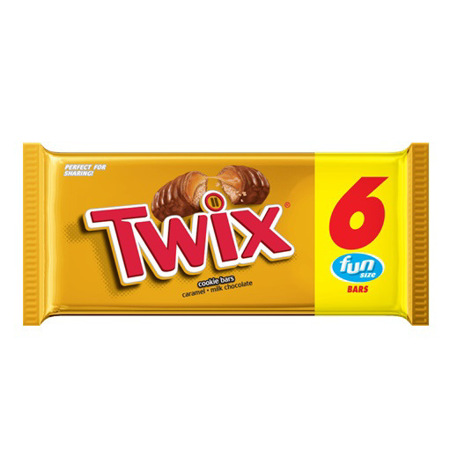 Imagen de Chocolate Twix Caramel Fun Size 6 Und 93 Gr