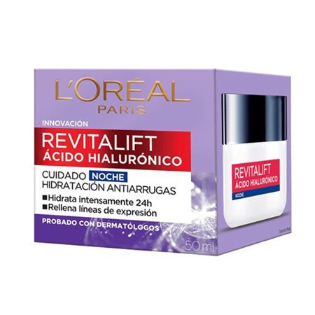 Imagen de Crema Facial Loreal Noche Acido Hialuronico 50g