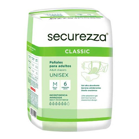 Imagen de Pañal De Adulto Securezza Classic Talla M 6 Und