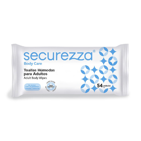 SIGO - Toallas Húmedas Para Adultos Securezza Body Care 54 Unid